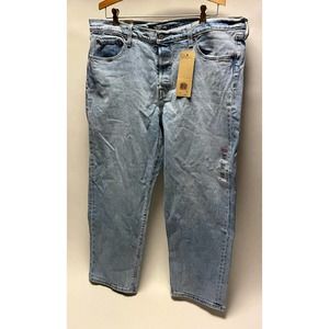 New Levis 501 Original Cropped Jeans 16w Button Fly Denim Classic Comfort